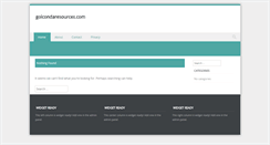 Desktop Screenshot of golcondaresources.com