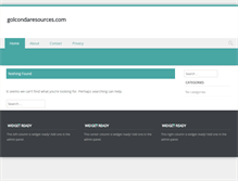 Tablet Screenshot of golcondaresources.com